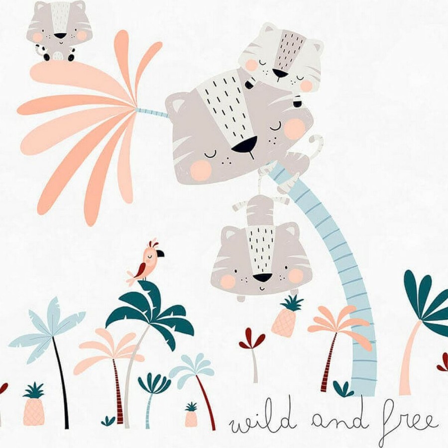Bettbezug für Babybett Cool Kids Wild And Free Reversibel 100 x 120 +