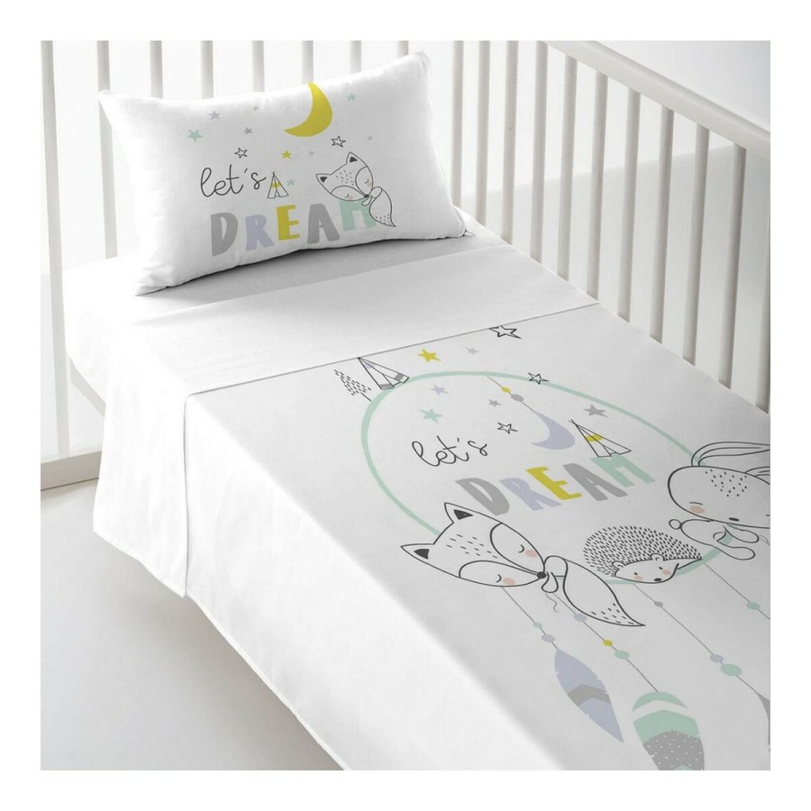 Drap de lit de bébé Cool Kids Let'S Dream A 100 x 130 cm