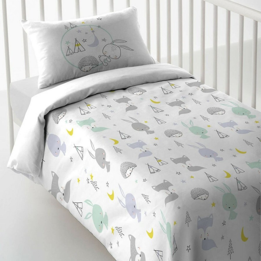 Bettbezug für Babybett Cool Kids Let'S Dream Reversibel 100 x 120 + 2