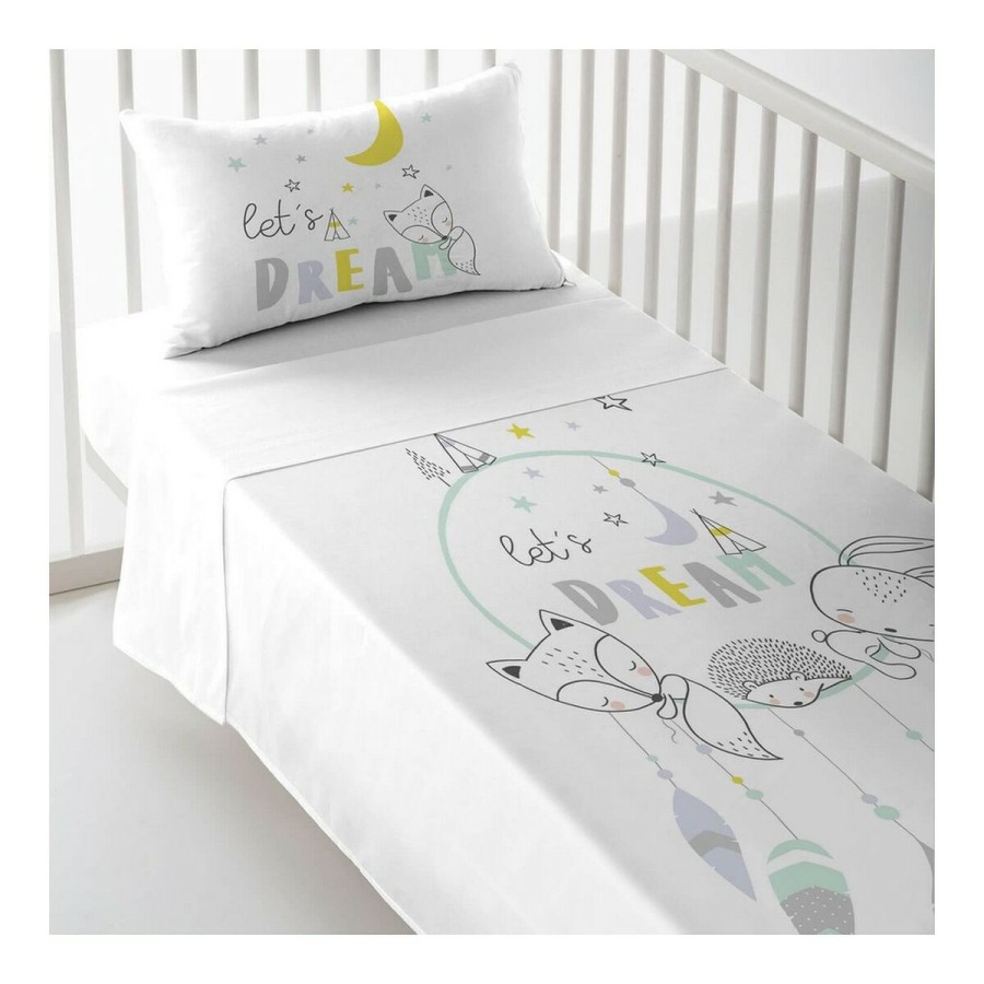 Cot Flat Sheet Cool Kids Let'S Dream A 120 x 180 cm