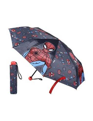 Ombrello Pieghevole Spiderman Grigio (Ø 92 cm)