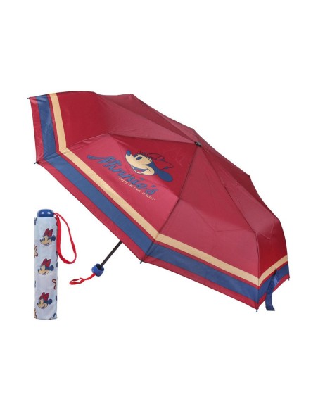 Foldable Umbrella Minnie Mouse Red 53 cm (Ø 97 cm)