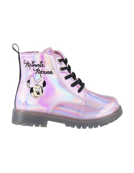 Kids Casual Boots Minnie Mouse Pink LED Lights