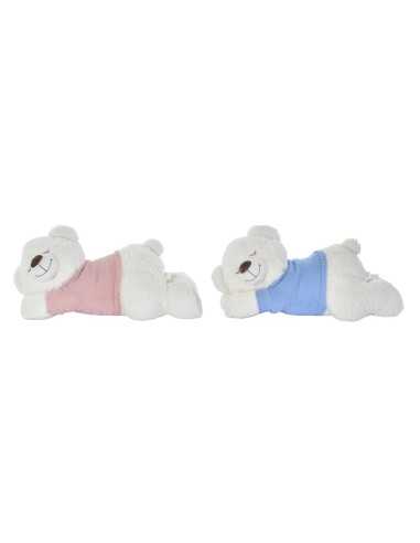 Orsetto di Peluche DKD Home Decor 70 x 30 x 30 cm Azzurro Rosa Bianco Per bambini (2 Unità)