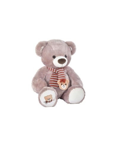 Teddy Bear DKD Home Decor White Scarf Brown Children's Bear 50 x 30 x 60 cm