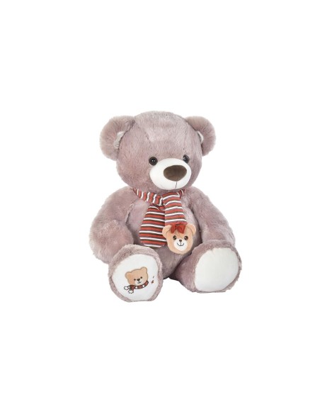 Teddy Bear DKD Home Decor White Scarf Brown Children's Bear 50 x 30 x 60 cm