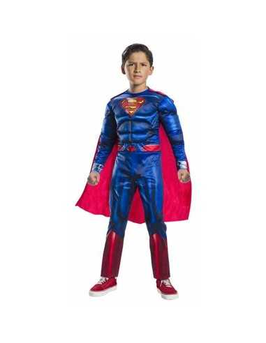 Déguisement pour Enfants Rubies Black Line Deluxe Superman Bleu