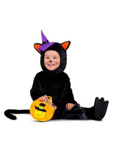 Costume for Babies My Other Me 12-24 Months Pumpkin Cat Black