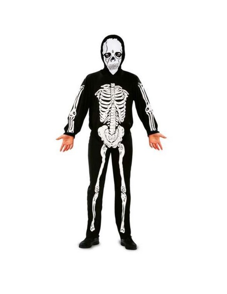 Costume for Children My Other Me Skeleton 7-9 Years Black (2 Pieces)