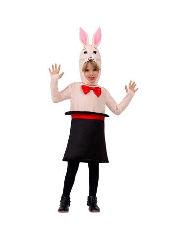 Costume for Children My Other Me Black Rabbit Wizard S 3-6 years Top hat