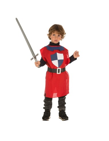 Costume per Bambini My Other Me Rosso Guerriero Medievale 3-6 anni