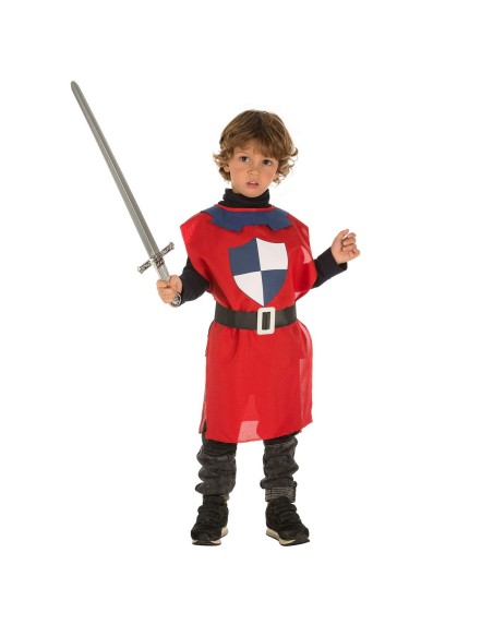 Costume per Bambini My Other Me Rosso Guerriero Medievale 3-6 anni