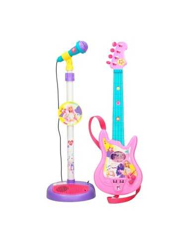 Musikanlage Barbie Mikrofon Kindergitarre