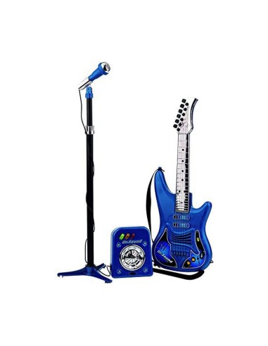 Guitare pour Enfant Reig Microphone Bleu