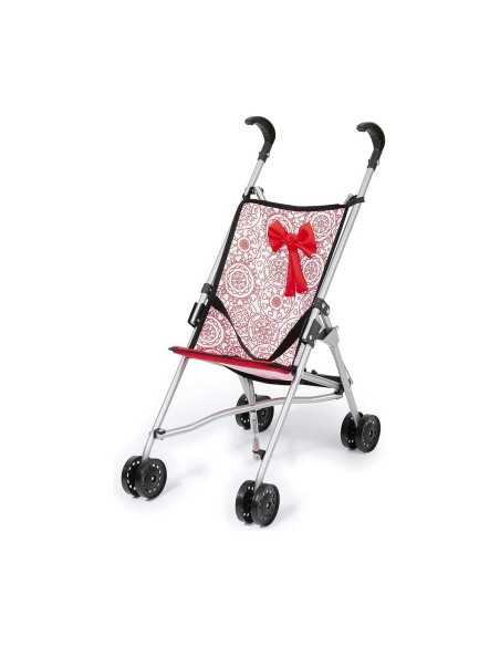 Poussette pour poupées Reig Parapluie Blanc Rouge Princesse