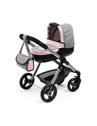 Doll Stroller Reig Stule Pram Grey 63 cm