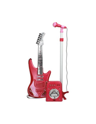 Guitare pour Enfant Reig Microphone Rouge