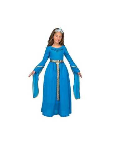 Déguisement pour Enfants My Other Me Bleu Princesse Médiévale 5-6 Ans