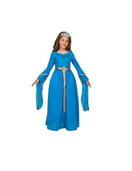 Costume for Children My Other Me Blue Medieval Princess 5-6 Years