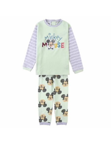 Pyjama Enfant Mickey Mouse Rose Vert Gris