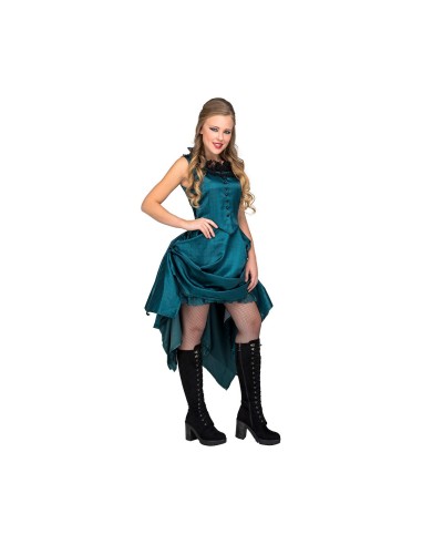 Costume per Adulti My Other Me Saloon Girl Azzurro M/L