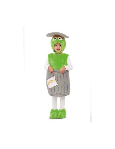 Costume per Neonati My Other Me Oscar the Grouch Sesame Street Verde (4 Pezzi)