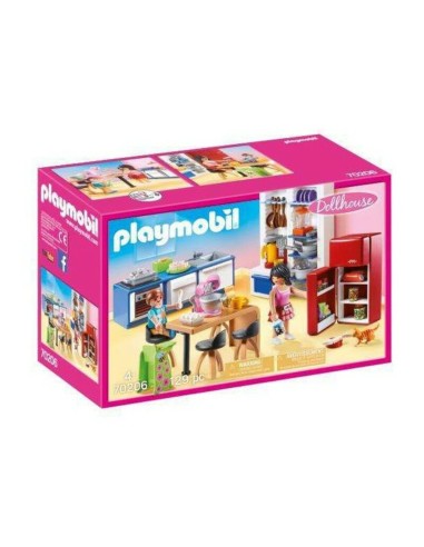 Playset Dollhouse Kitchen Playmobil 70206 (129 pcs)