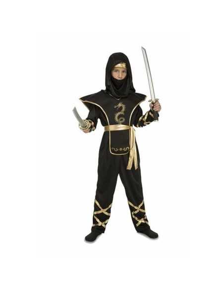 Costume for Children My Other Me Ninja 7-9 Years Black (4 Pieces)