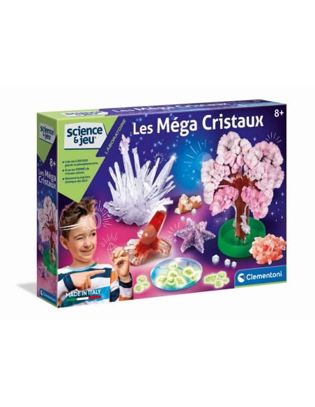 Wissenschaftsspiel Clementoni The Mega Crystals Französisch 52490