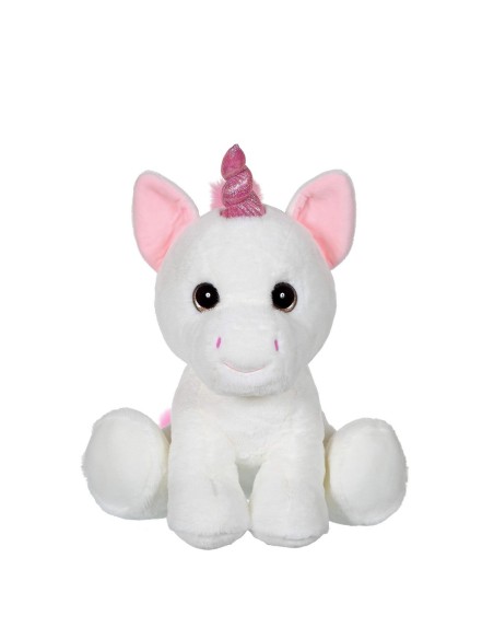 Peluche Gipsy Eyes Pets Bianco 40 cm Unicorno