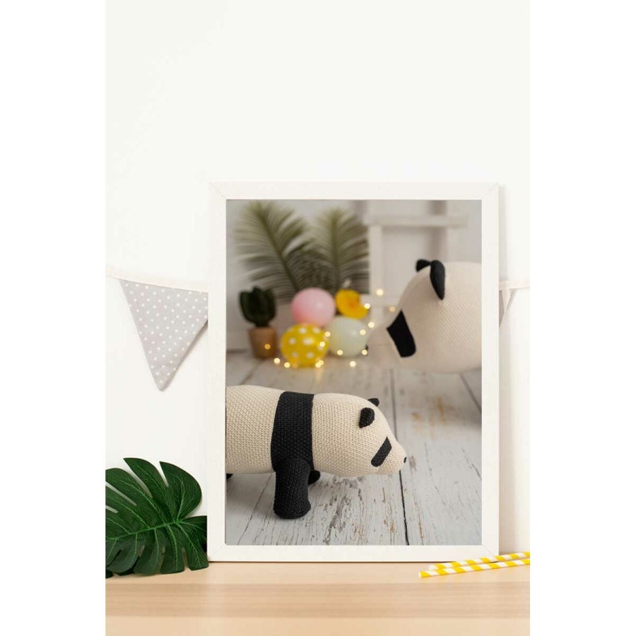 Quadro Crochetts Multicolore 33 x 43 x 2 cm Panda