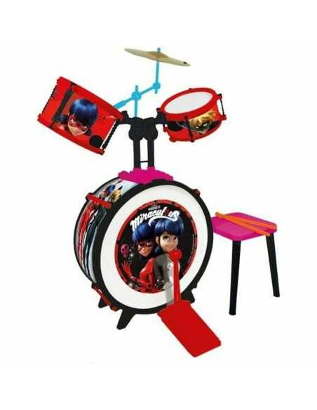 Batteria Musicale Lady Bug Plastica