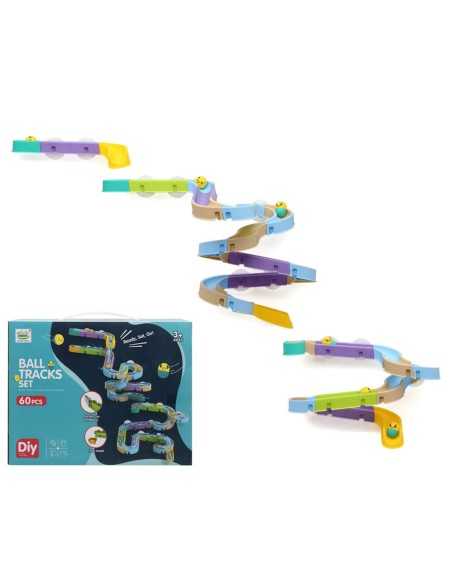 Circuit de construction Ball Tracks Set 60 Pièces