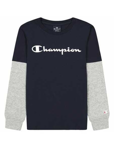 Langarm T-Shirt für Kinder Champion Schwarz