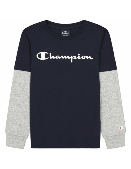 Maglia a Maniche Lunghe per Bambini Champion Nero