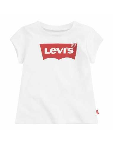 Maglia a Maniche Corte per Bambini Levi's Batwing Logo Bianco