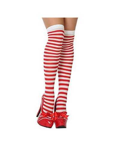 Calze da Costume Striped Taglia unica Rosso