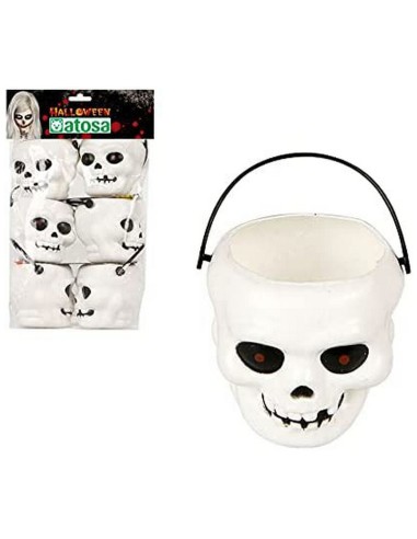 Halloween-Dekoration 6 uds Ø 7 cm Totenkopf