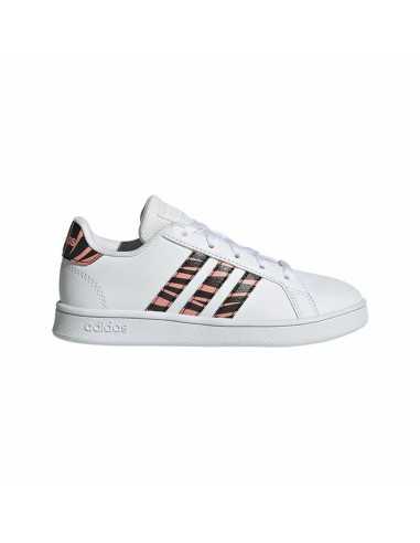 Scarpe Sportive per Bambini Adidas Grand Court Print Bianco