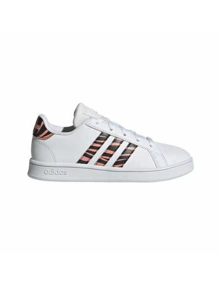 Scarpe Sportive per Bambini Adidas Grand Court Print Bianco