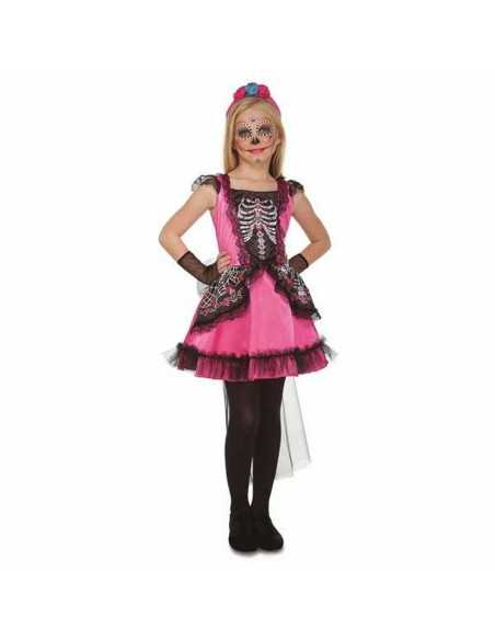 Costume for Children My Other Me Black Pink Catrina (3 Pieces)