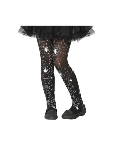 Calze da Costume Ragnatela Taglia unica Nero Halloween