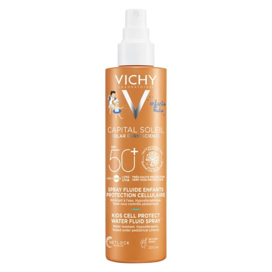 Sunscreen Spray for Children Vichy Capital Soleil Cell Protect SPF50+