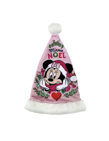 Bonnet de Père Noël Minnie Mouse Lucky Enfant 37 cm