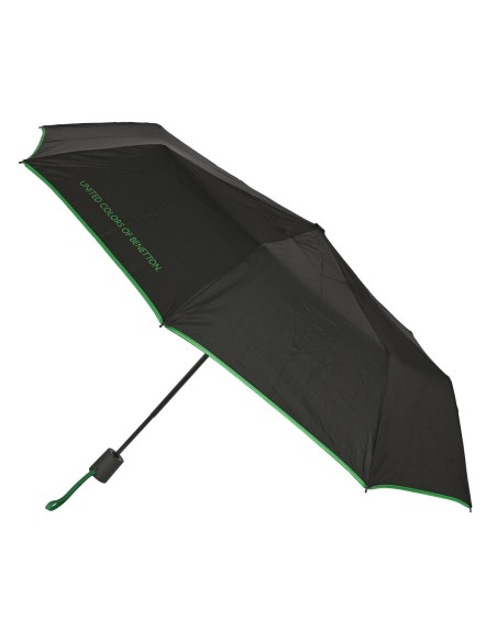 Faltbarer Regenschirm Benetton Schwarz (Ø 93 cm)