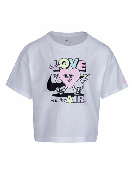 Maglia a Maniche Corte per Bambini Nike Knit Girls Lilla