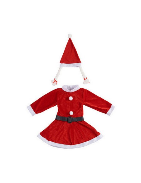 Costume for Children Mother Christmas 9-13 Years Red White