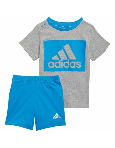 Completo Sportivo per Bambini Adidas Essentials Azzurro Grigio