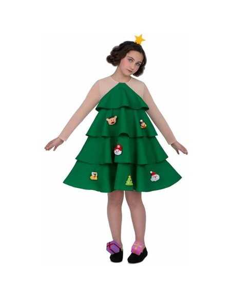 Costume per Bambini My Other Me Verde Albero di Natale M 10-12 Anni