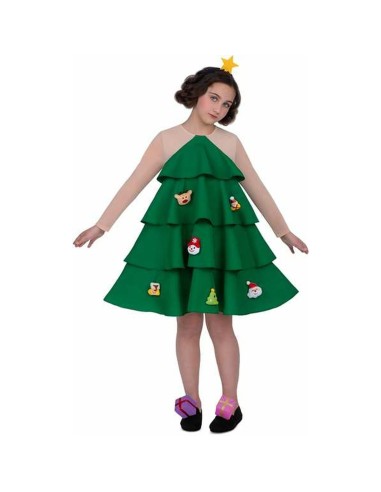 Costume for Children My Other Me Green Christmas Tree M 5-6 Years